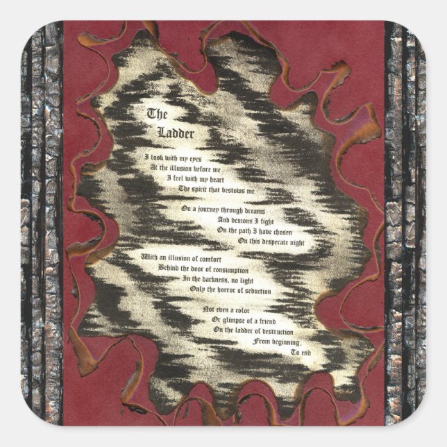 The Ladder Square Sticker (Front)