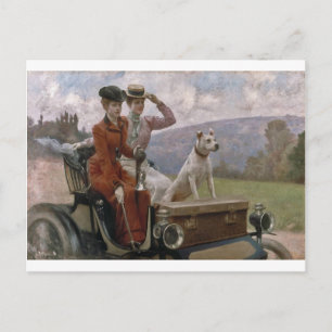 The Ladies Goldsmith in Woods of Boulogne Postcard