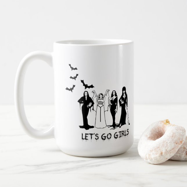 The Ladies of Halloween  Coffee Mug (With Donut)