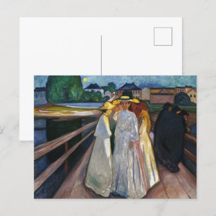 The Ladies On the Bridge (1903) by Edvard Munch Postcard