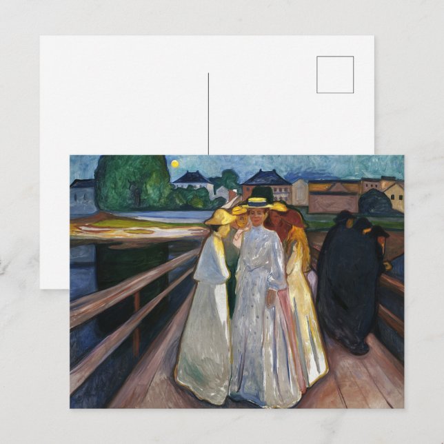 The Ladies On the Bridge (1903) by Edvard Munch Postcard (Front/Back)