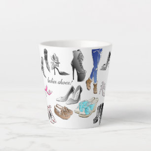 The Ladies Shoes design Latte Mug
