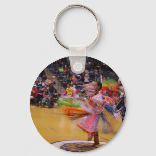 The Ladies' Turn PowWow Feather Dance Keychain