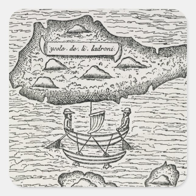 The Ladrones', from Amoretti's Pigafetta Square Sticker (Front)