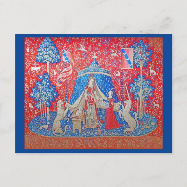 The Lady and the Unicorn / A Mon Seul Desir Postcard (Front)