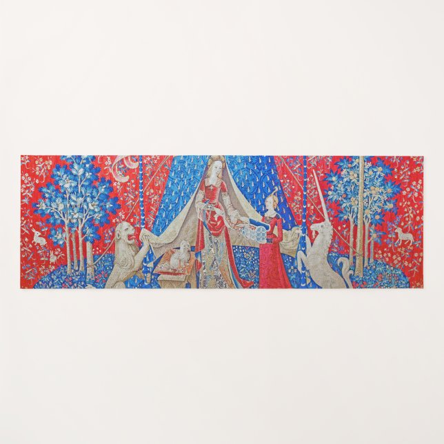 The Lady and the Unicorn / A Mon Seul Desir Yoga Mat (Front (Horizontal))