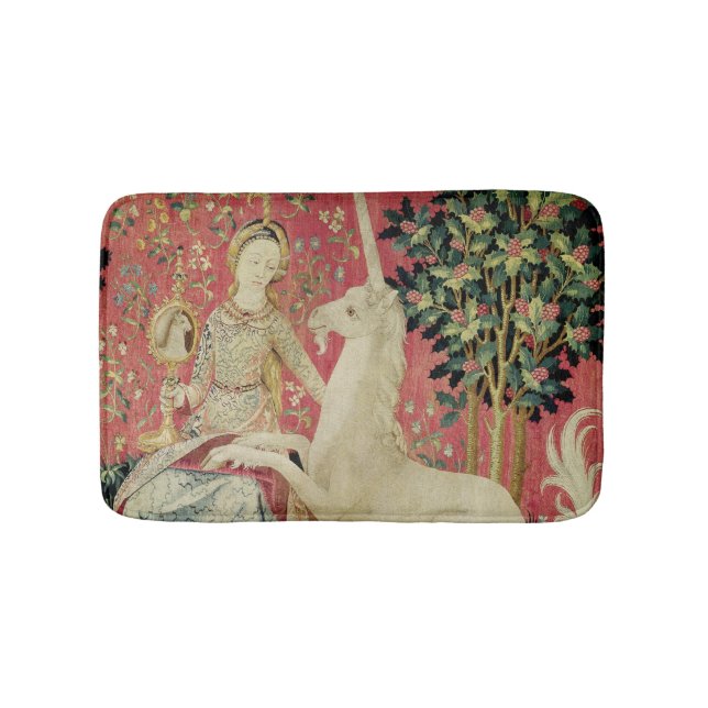 The Lady and the Unicorn: 'Sight' 2 Bath Mat (Front)