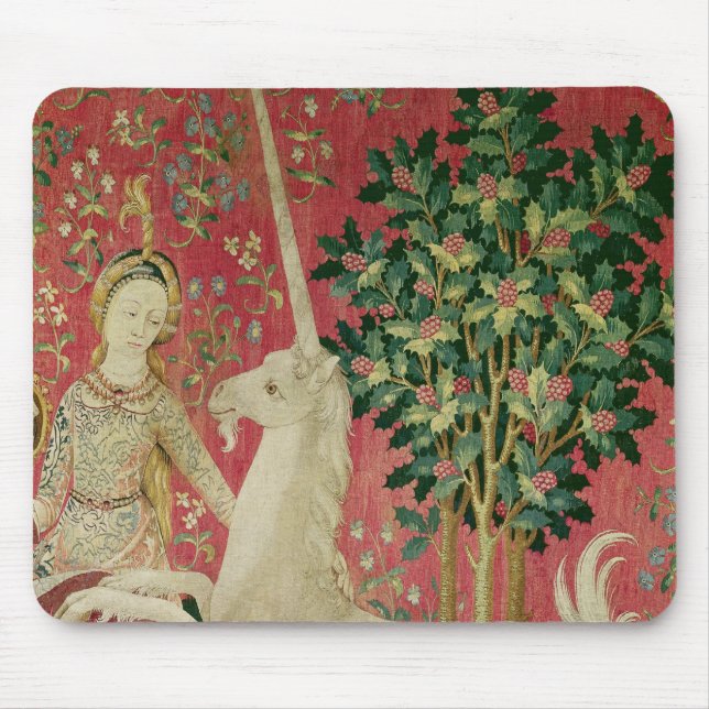The Lady and the Unicorn: 'Sight' Mouse Pad (Front)