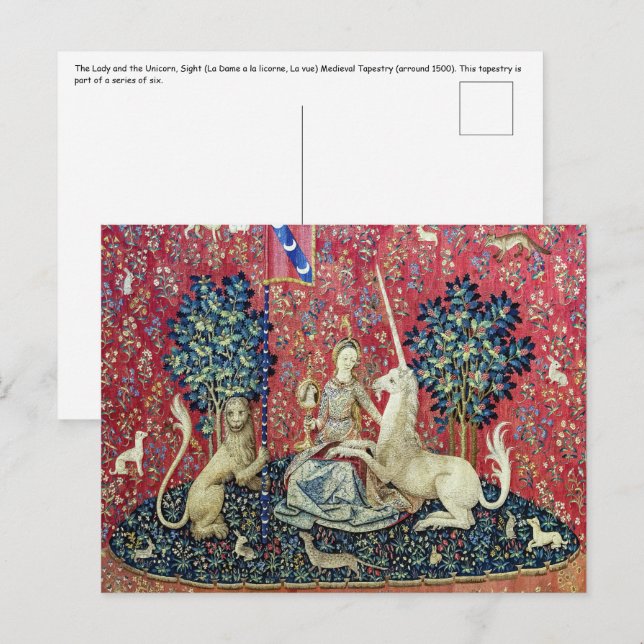 The Lady and the Unicorn, Sight Postcard (Front/Back)
