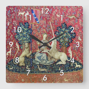 The Lady and the Unicorn, Sight Square Wall Clock