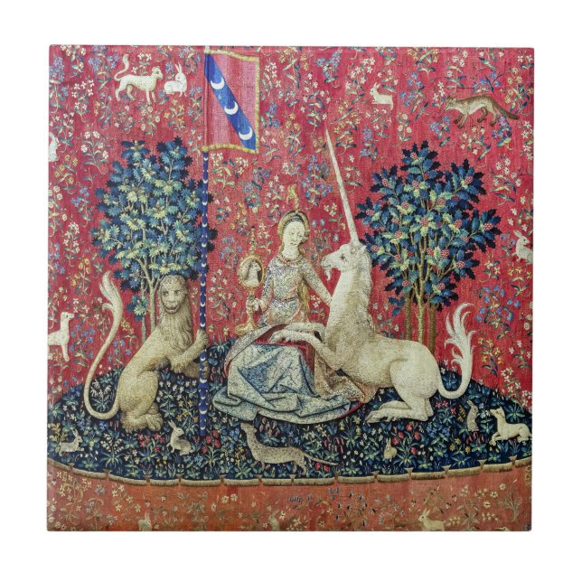 The Lady and the Unicorn, Sight Tile (Front)