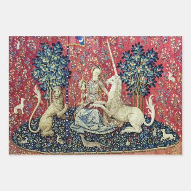 The Lady and the Unicorn, Sight Wrapping Paper Sheet (Front)