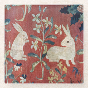 The Lady and the Unicorn: 'Taste' 2 Glass Coaster