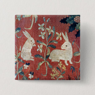 The Lady and the Unicorn: 'Taste' 2 Inch Square Button