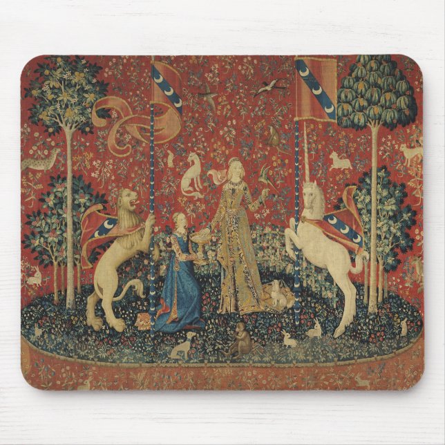 The Lady and the Unicorn: 'Taste' Mouse Pad (Front)