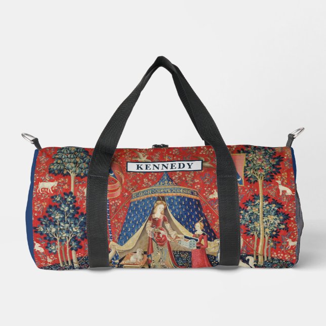 The Lady and the Unicorn: 'To my only desire' Duffle Bag (Front)