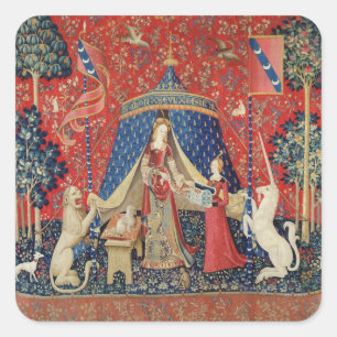 The Lady and the Unicorn: 'To my only desire' Square Sticker