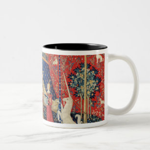 The Lady and the Unicorn: 'To my only desire' Two-Tone Coffee Mug