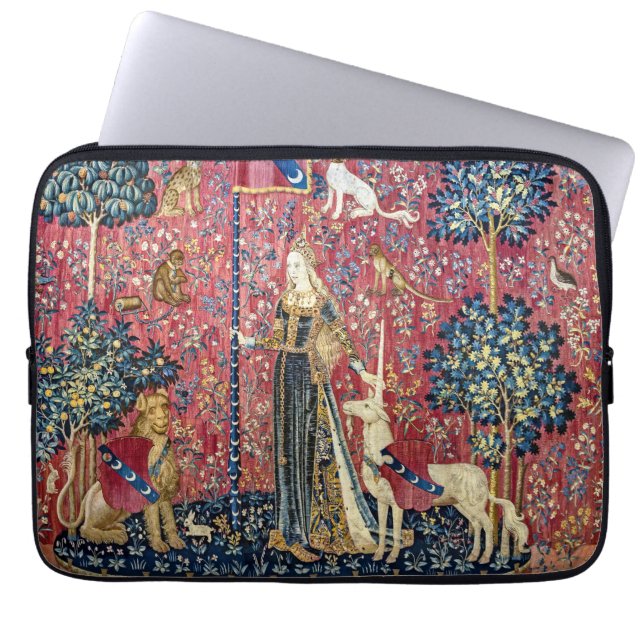 The Lady and the Unicorn, Touch Laptop Sleeve (Front)