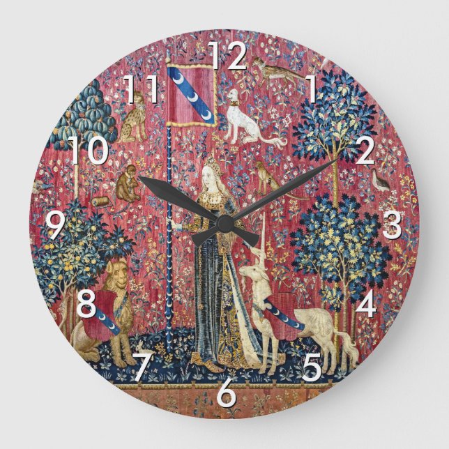 The Lady and the Unicorn, Touch Large Clock (Front)