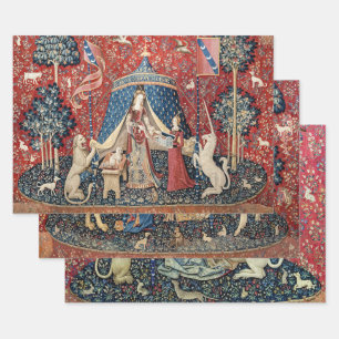 The Lady and the Unicorn Wrapping Paper Sheet