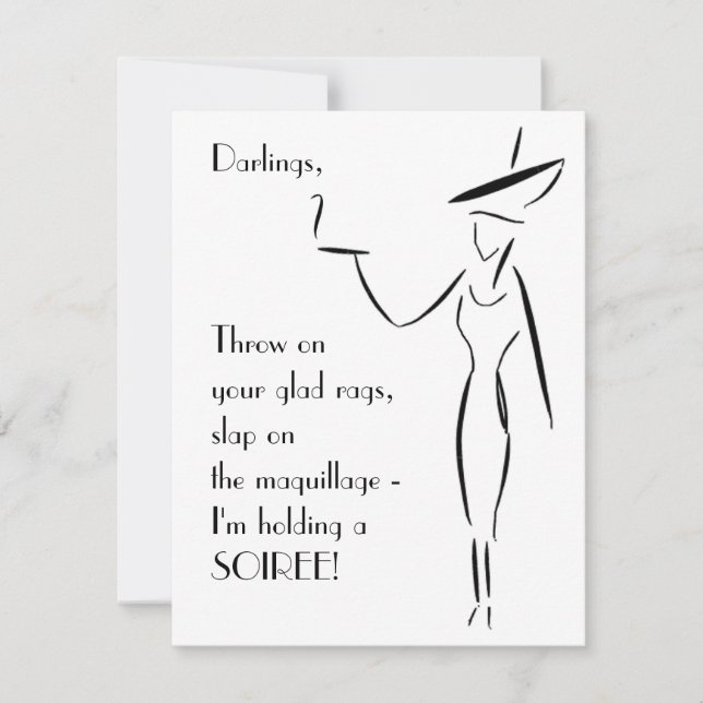 The Lady in the Big Hat #1 Invitation (Front)