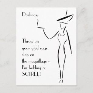 The Lady in the Big Hat #1 Invitation