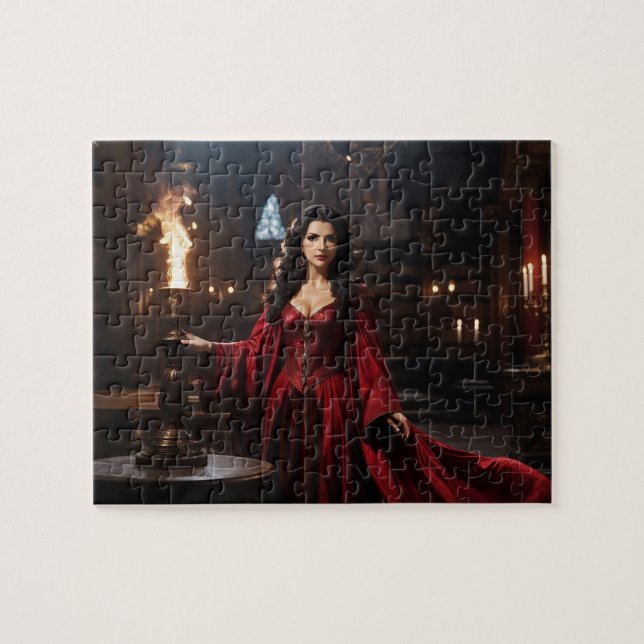 The Lady of Magick Jigsaw Puzzle (Horizontal)