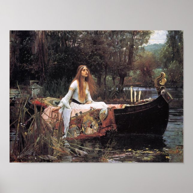 The Lady Of Shallot 1888 Poster (Front)