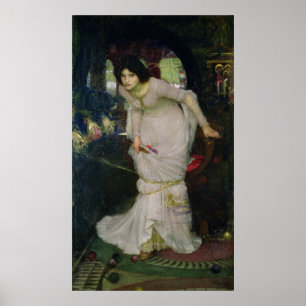 The Lady of Shallot by John Waterhouse Poster