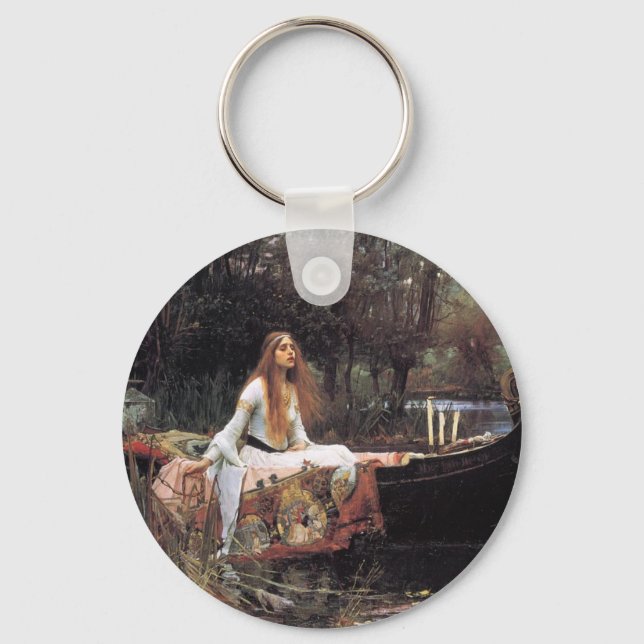 The Lady of Shallot Keychain (Front)
