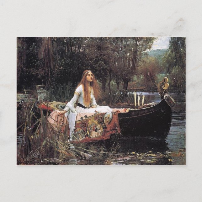 The Lady Of Shallot Postcard (Front)