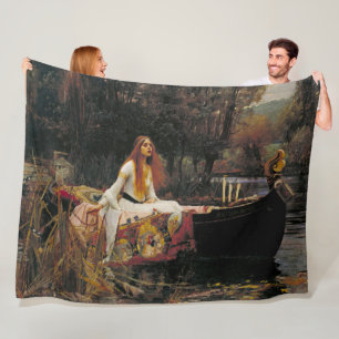 The Lady of Shalott 1888 John William Waterhouse Fleece Blanket
