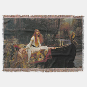 The Lady of Shalott 1888 John William Waterhouse Throw Blanket