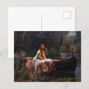 The Lady of Shalott by John William Waterhouse Invitation Postcard