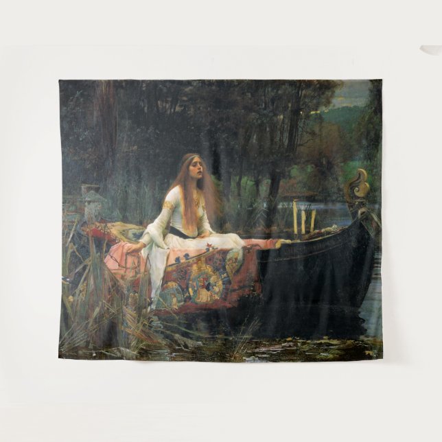 The Lady of Shalott, by John William Waterhouse Tapestry (Front (Horizontal))
