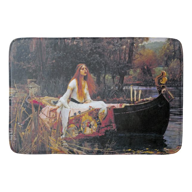 The Lady of Shalott, John William Waterhouse Bath Mat (Front)