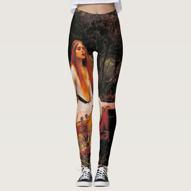 The Lady of Shalott John William Waterhouse Leggings (Front)