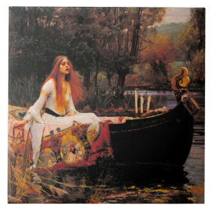 The Lady of Shalott (Medieval Beauty) Tile