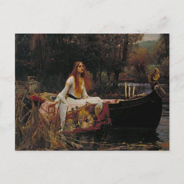The Lady of Shalott Postcard (Front)