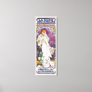 The Lady of the Camellias by Alphonse Mucha Canvas Print
