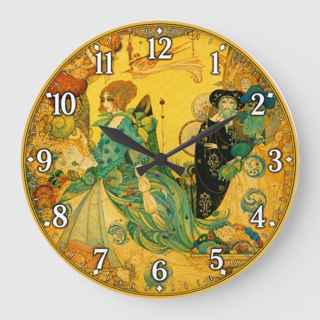 The Lady of the Decoration Large Clock (Front)