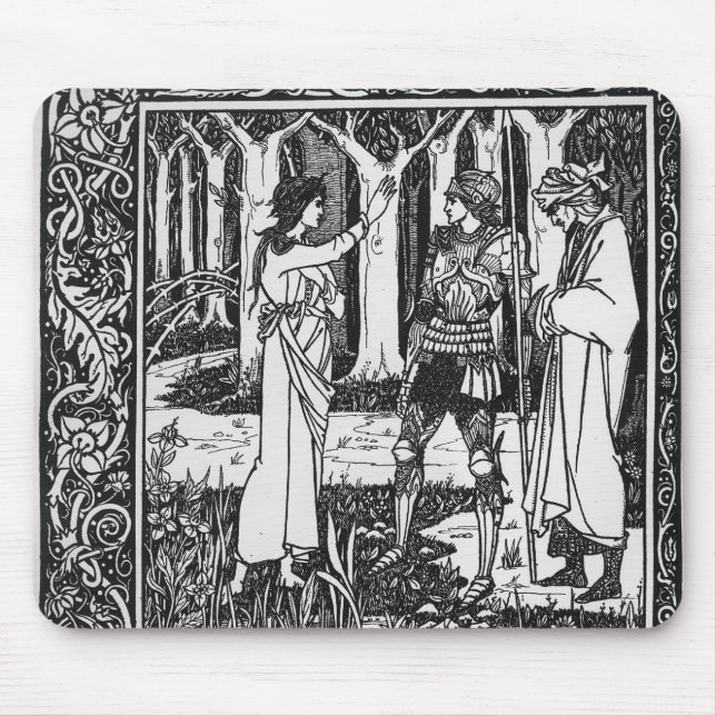 The Lady of the Lake telleth Arthur Mouse Pad (Front)