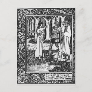 The Lady of the Lake telleth Arthur Postcard