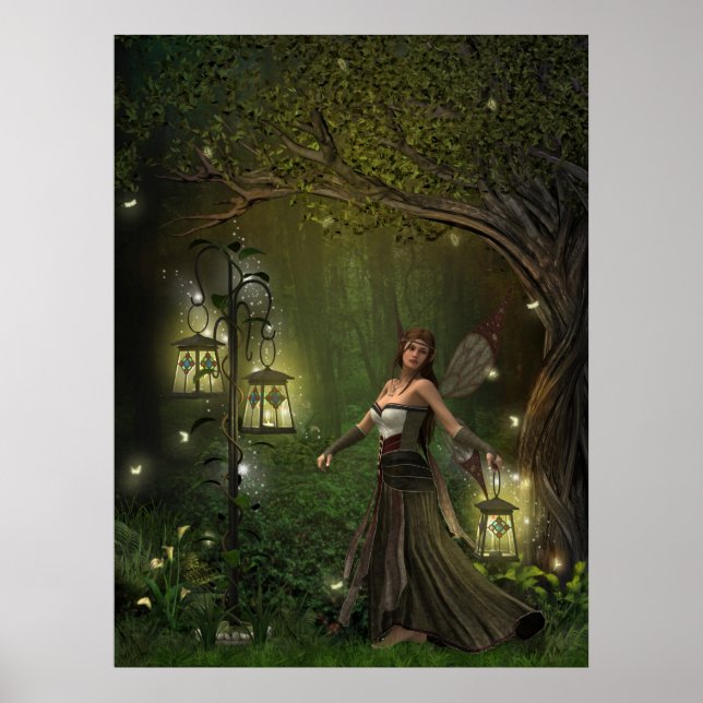 The Lady of the Lanterns Print (Front)