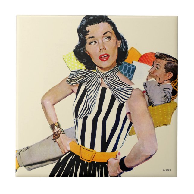 The Lady Was Insulted Tile (Front)