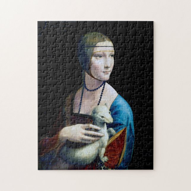 The Lady with an Ermine, Leonardo da Vinci Jigsaw Puzzle (Vertical)