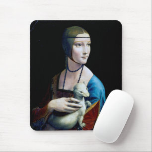 The Lady with an Ermine, Leonardo da Vinci Mouse Pad