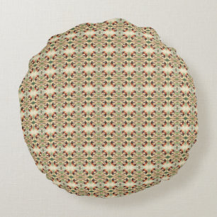 The Ladybug and the Hidden Nectar Kingdom Round Pillow