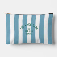 The Lake Club Crest Blue Nautical Stripe